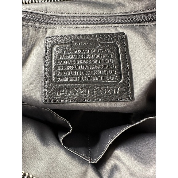 Coach Signature Canvas And Leather Black Carrie Handbag NWT - Picture 6 of 6